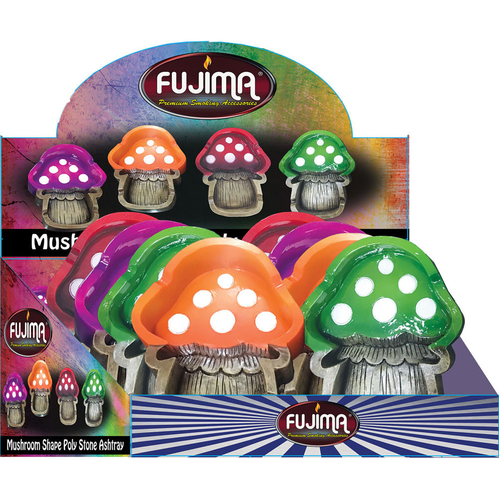 Fujima Polyresin Mushroom Ashtray | 4"x5" | 8pc Display