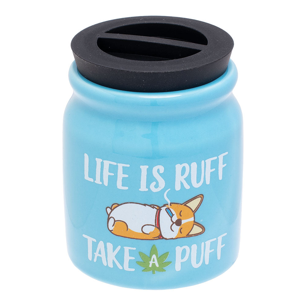 Fujima Cute'n'Punny Ceramic Stash Jar | 3oz | Assorted Designs | 12pc Display