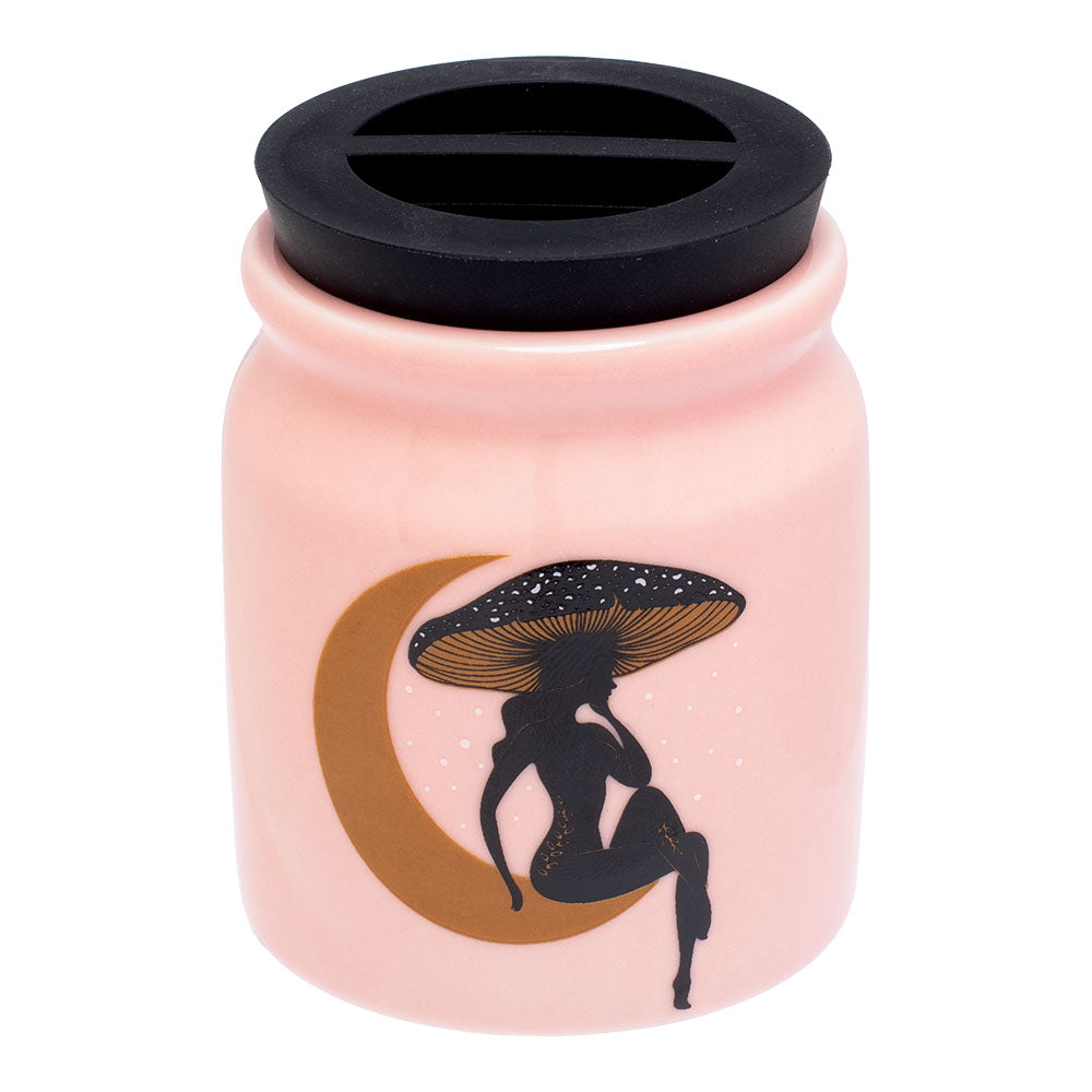 Fujima Cute'n'Punny Ceramic Stash Jar | 3oz | Assorted Designs | 12pc Display