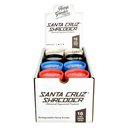 Santa Cruz Shredder Hemp Grinder - 4pc | 2.25" | Asst