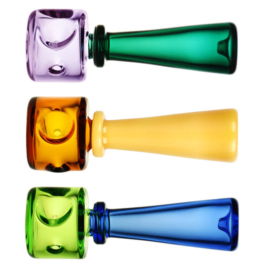 Pulsar Stacked Geometric Hand Pipe - 4.25" / Colors Vary