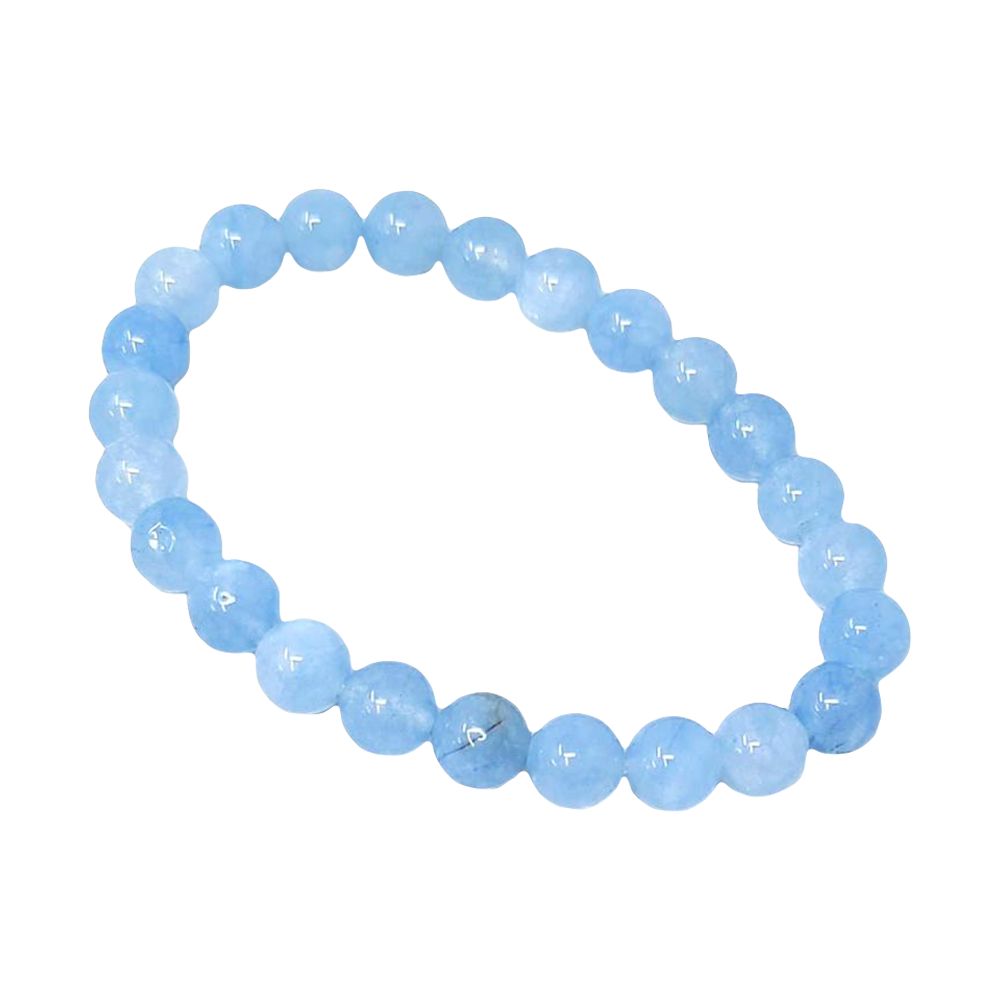 Semi-Precious Gemstone Beaded Elastic Bracelet