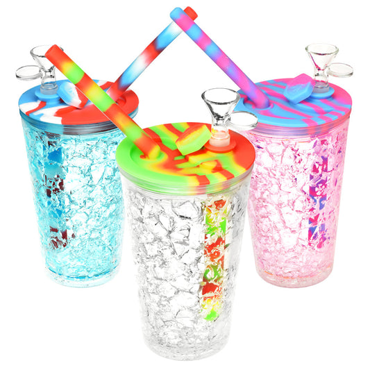 Cooling Freeze Travel Cup Bubbler - 6" /14mm F /Colors Vary