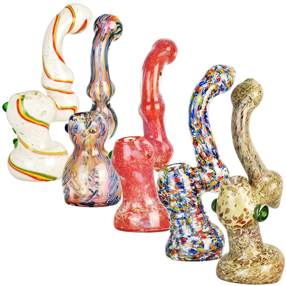 6PC BUNDLE - High End Art Glass Bubbler - 7" - 8" / Assorted DISPLAY