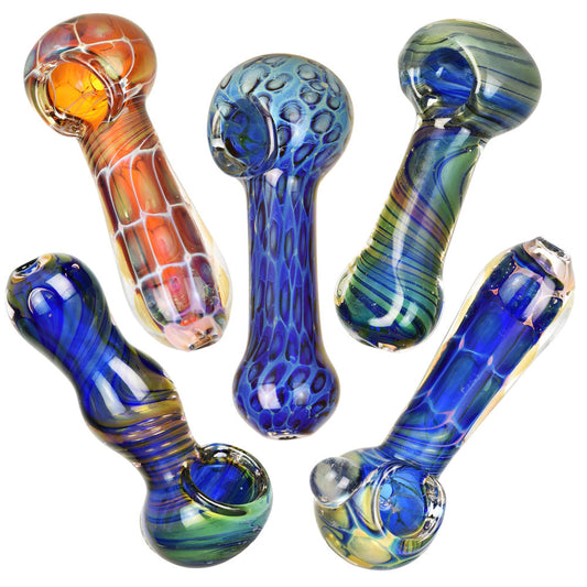 20PC BUNDLE - Color Work Spoon Pipe - 3.75-4"/Assorted