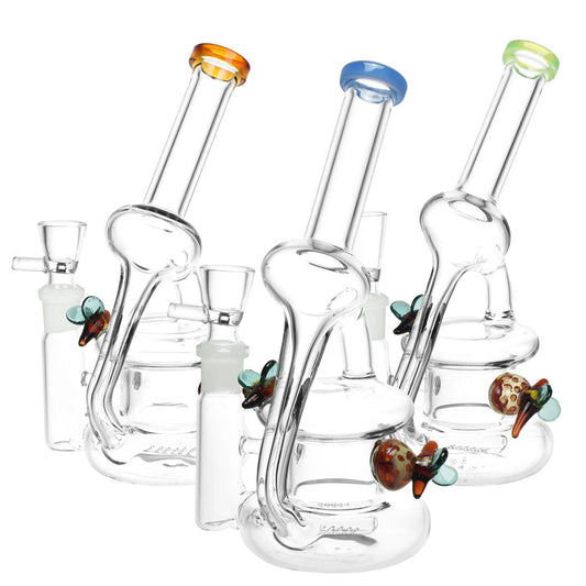 Hive Mind Recycler Water Pipe | 7.25" | 14mm F | Colors Vary