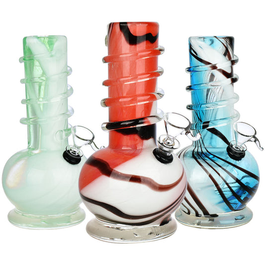 Cloud Of Dreams Soft Glass Water Pipe - 7.75" / Colors Vary
