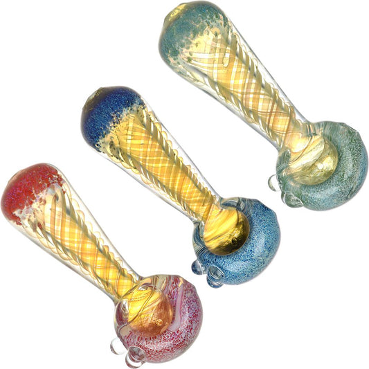 Dream Scapes Knobby Spoon Pipe - 4" / Colors Vary
