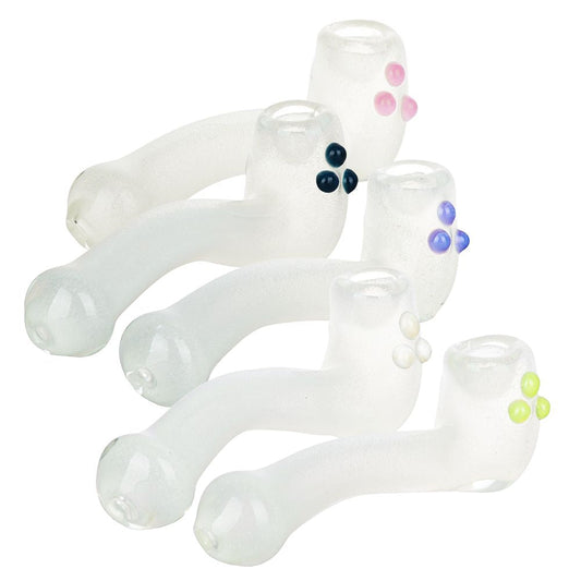 Shine From Within Glow In The Dark Glass Sherlock Pipe - 5.75" / Colors Vary