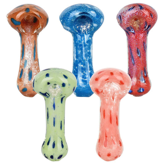 I'm Seeing Spots! Glass Spoon Pipe - 3.5" / Colors Vary