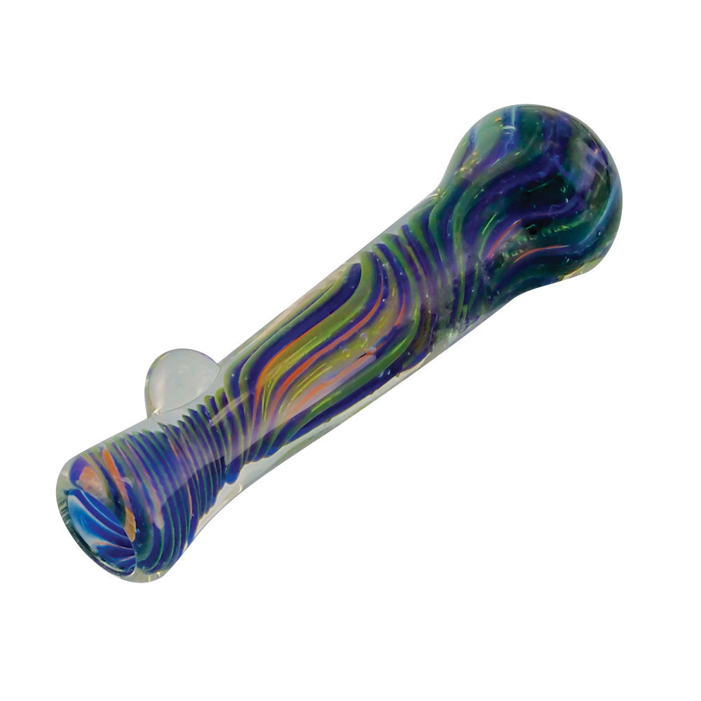 Multicolor Borosilicate Glass Tobacco Taster W/ Twists - 4"