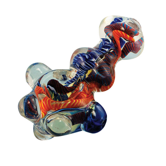 Heavy Inside Out Glass Pipe - 4"