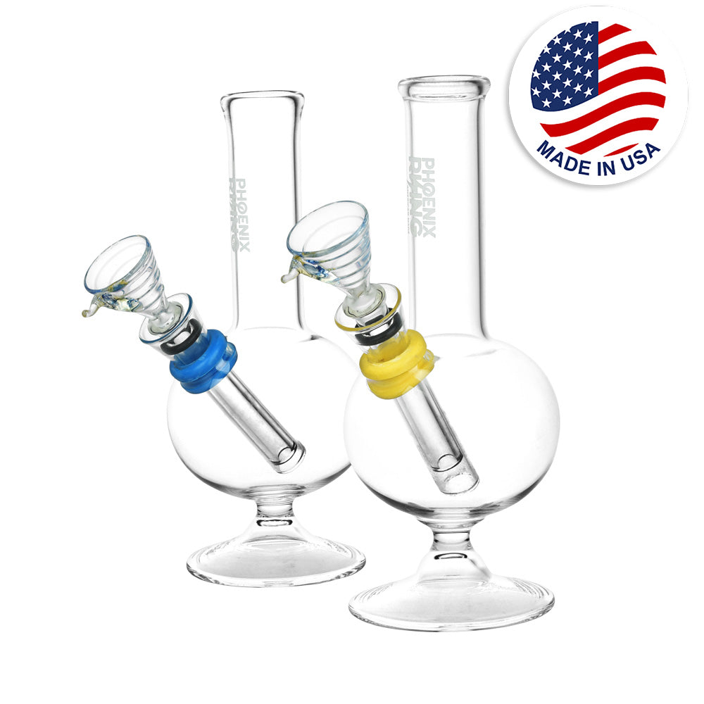 Phoenix Rising Mini Bubble Water Pipe | 6.75" | Colors Vary