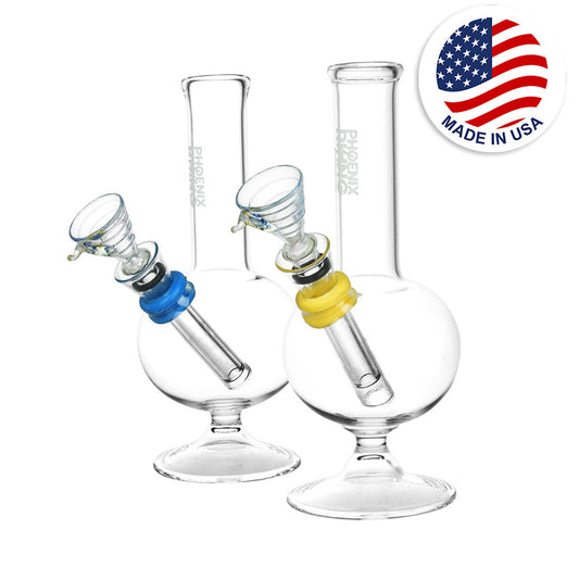 Phoenix Rising Mini Bubble Water Pipe | 6.75" | Colors Vary