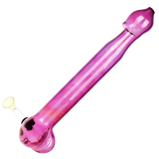 Willy Johnson Glass Penis Hand Pipe - 10.5"
