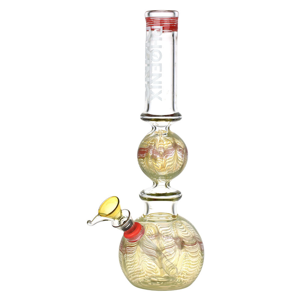 Phoenix Rising Bubble Ball Water Pipe | 10.75" | Colors Vary