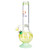Phoenix Rising Bubble Base Water Pipe w/ Ice Pinch | 12" | Colors Vary