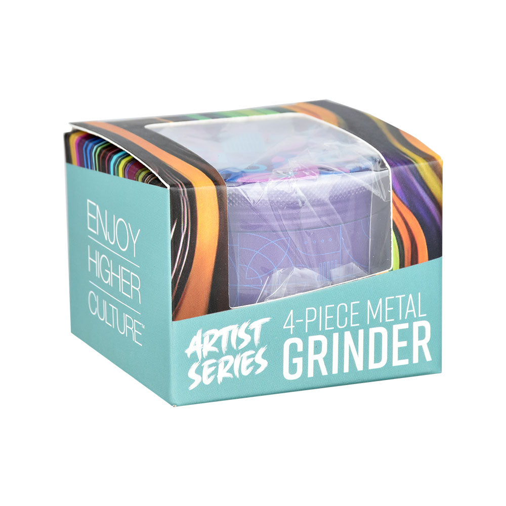 Pulsar Design Series Grinder w/ Side Art | Candy Floss | 4pc | 2.5"