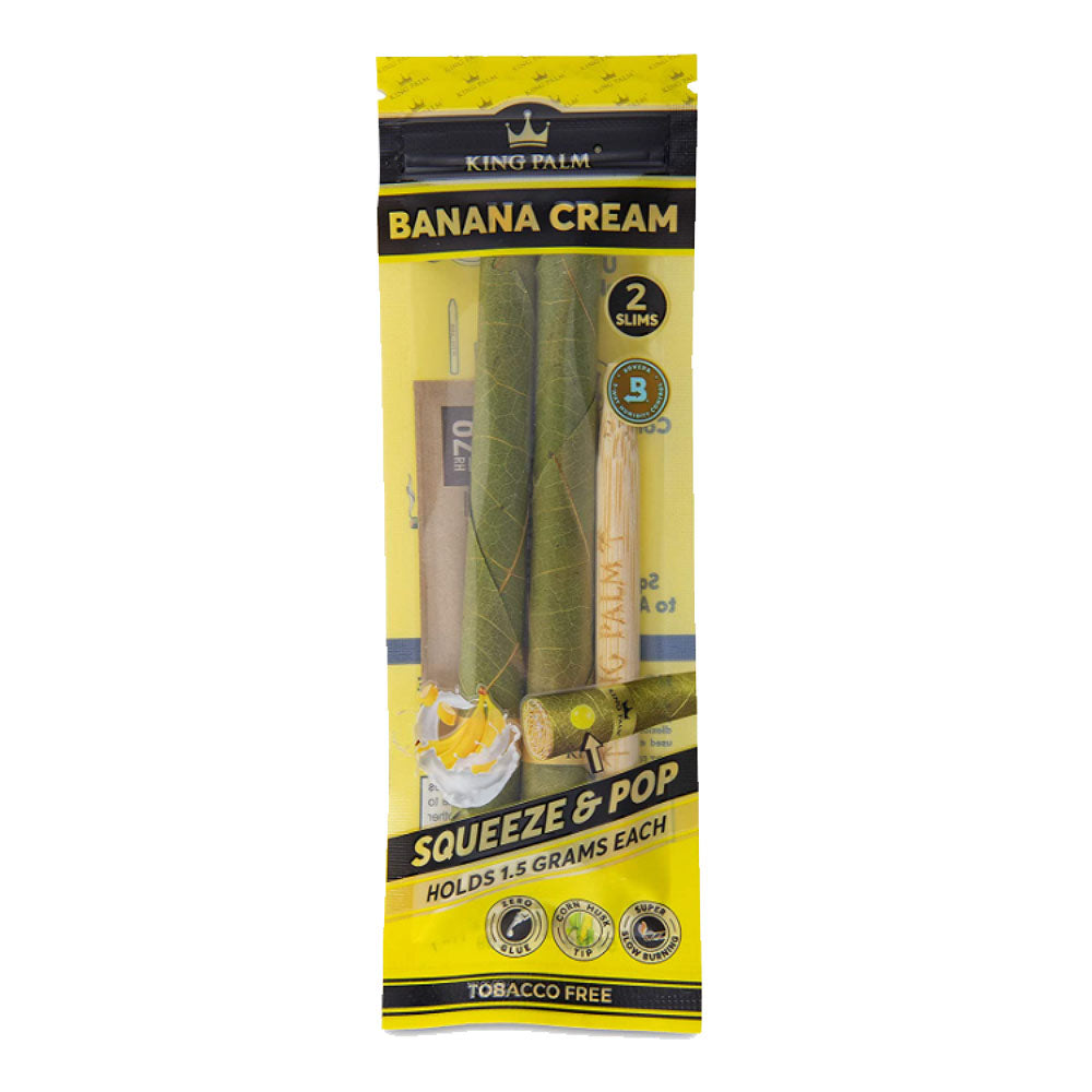 King Palm Slim Pre-Roll Wraps | 2pk | Slim | 20pc Display