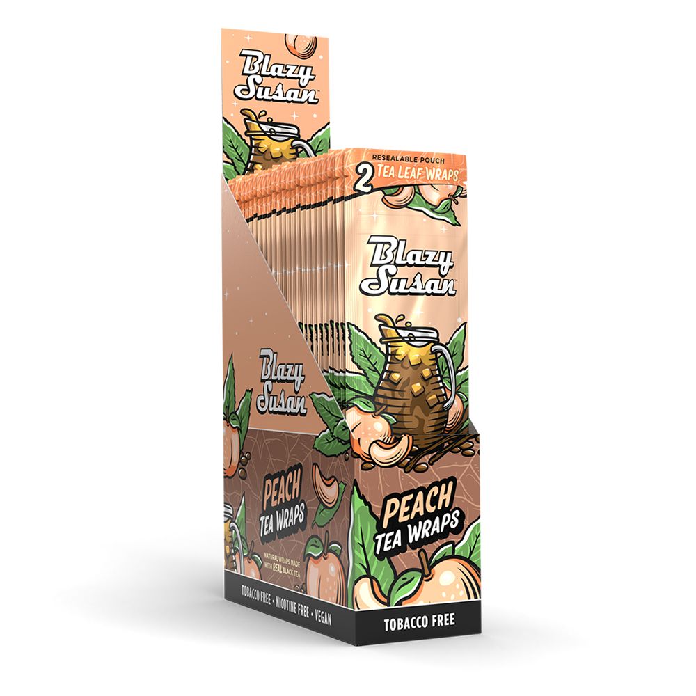 25CT DISPLAY - Blazy Susan Tea Leaf Wraps - 2pc
