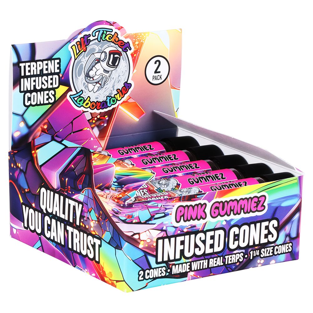 Lift Ticket Terpene Infused Cones | 1 1/4 | 2pc | 10pk Display