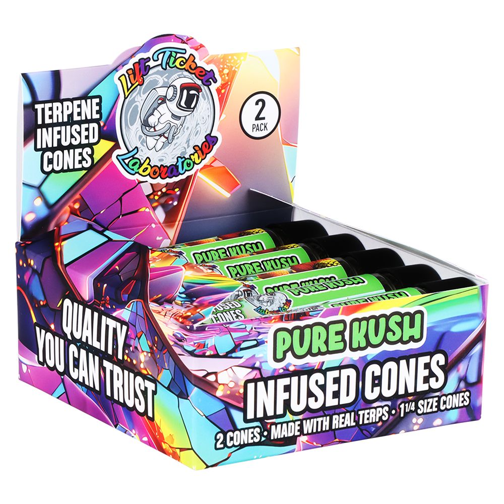 Lift Ticket Terpene Infused Cones | 1 1/4 | 2pc | 10pk Display