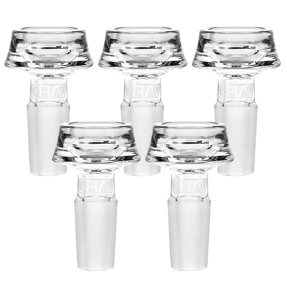 5PC SET - GRAV Caldera Bowl - 14mm M / Clear