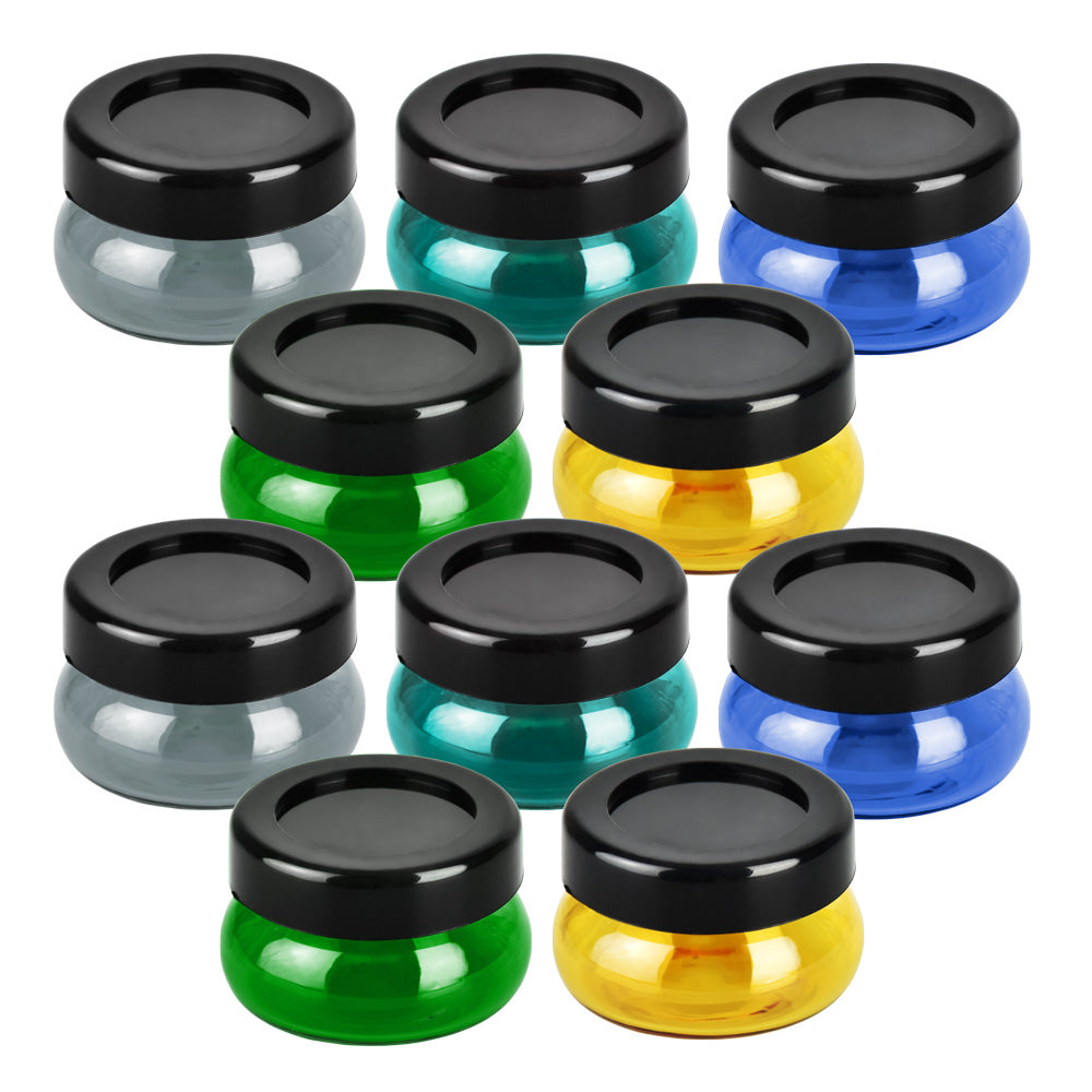 10PC - Colored Concentrate Storage Jar - 7mL/Colors Vary