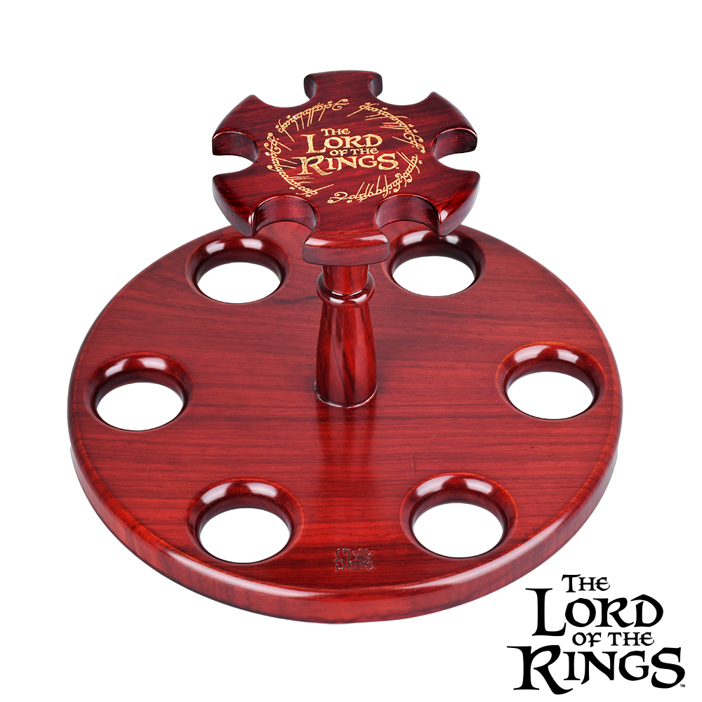 Pulsar Shire Pipes x LoTR COUNCIL OF ELROND Multi-Pipe Wood Display Stand - 8"x5"