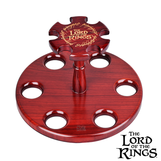 Pulsar Shire Pipes x LoTR COUNCIL OF ELROND Multi-Pipe Wood Display Stand - 8"x5"