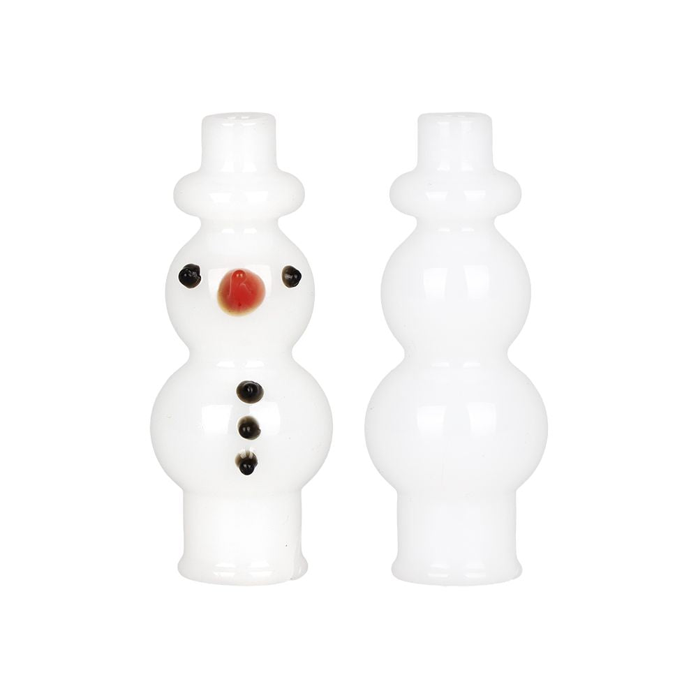 Snowman Glass Mouthpiece Attachment for Puffco Pivot