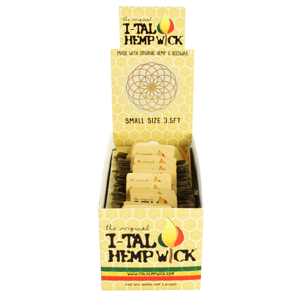 50pc Small I-TAL Hemp Wick Display