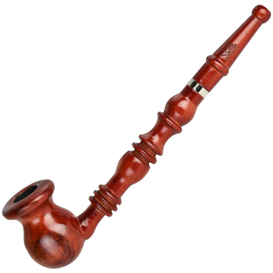 Pulsar Shire Pipes Vase Bowl Churchwarden Cherry Wood Pipe | 9"