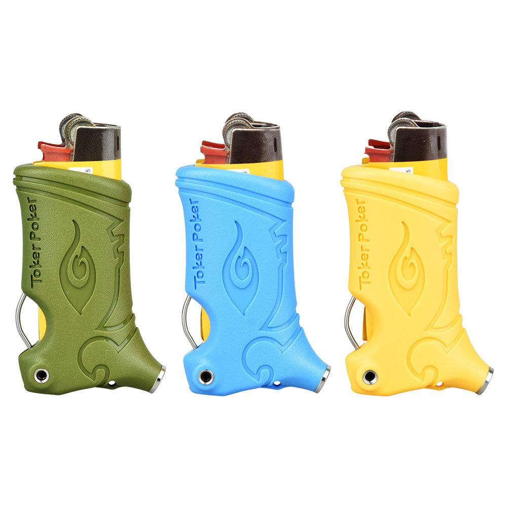 Toker Poker Lighter Sleeve | Mini Bic | Assorted Colors | 25pc Display