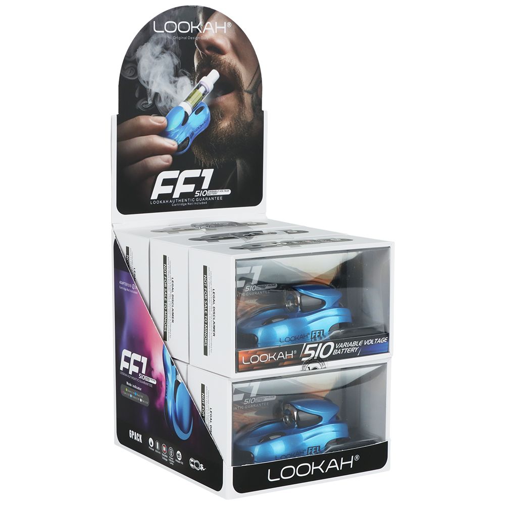 6CT DISPLAY - Lookah FF1 Race Car Variable Voltage 510 Vape Battery -500mAh