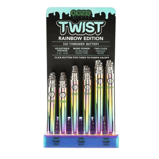 Ooze Twist Variable Voltage Battery | 24pc Display