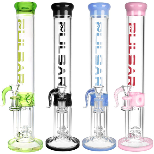 Pulsar Recycler Tube Water Pipe - 15"/14mm F/Colors Vary