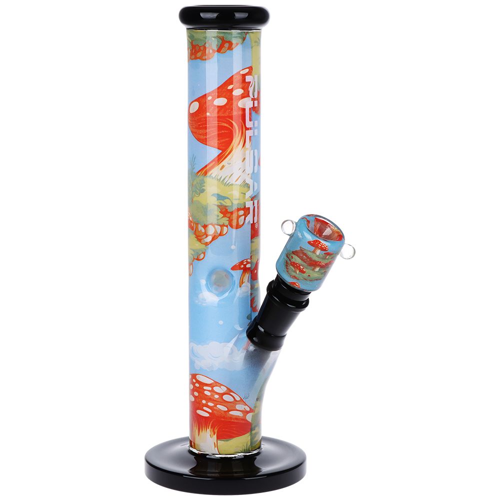 Pulsar Inside Print Straight Tube Glass Water Pipe | 11.25" | 14mm F