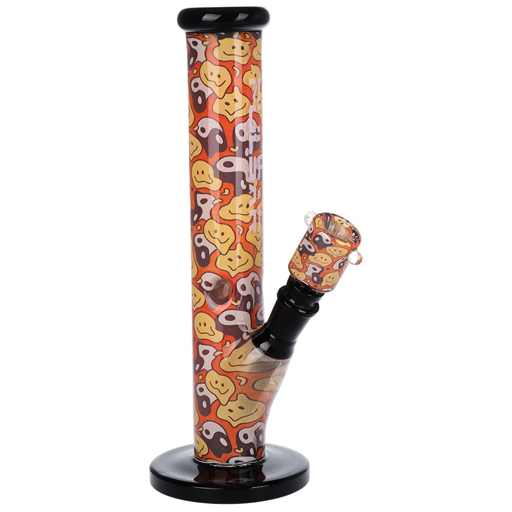Pulsar Inside Print Straight Tube Glass Water Pipe | 11.25" | 14mm F