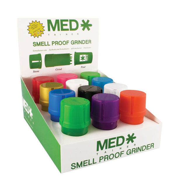 Medtainer Storage Container | Assorted Transparent | 12pc Display