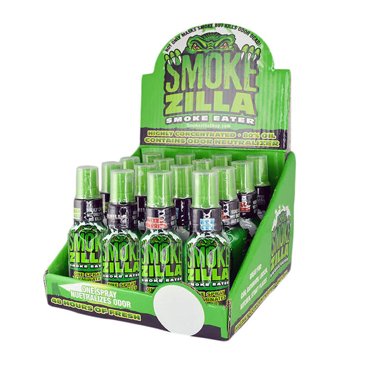 16pc Display - Smokezilla Smoke Eater Spray-30ml / Asst Fragrances