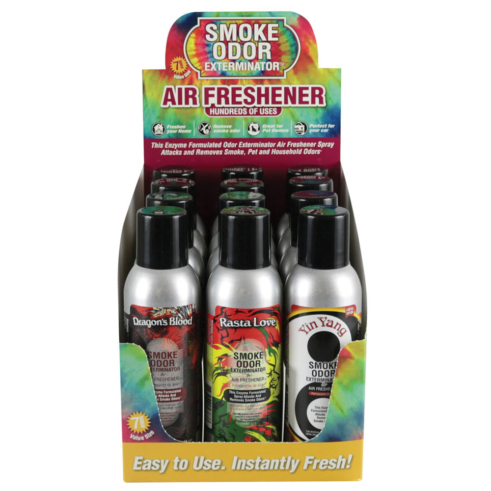 12PC DISPLAY - Smoke Odor Exterminator Spray - 7oz / Retro Mix