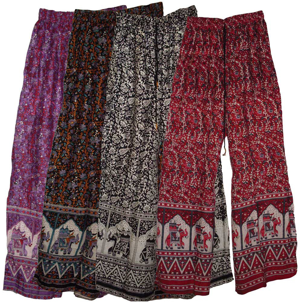 Palazzo Pants w/ Elephants - 41" / Designs Vary