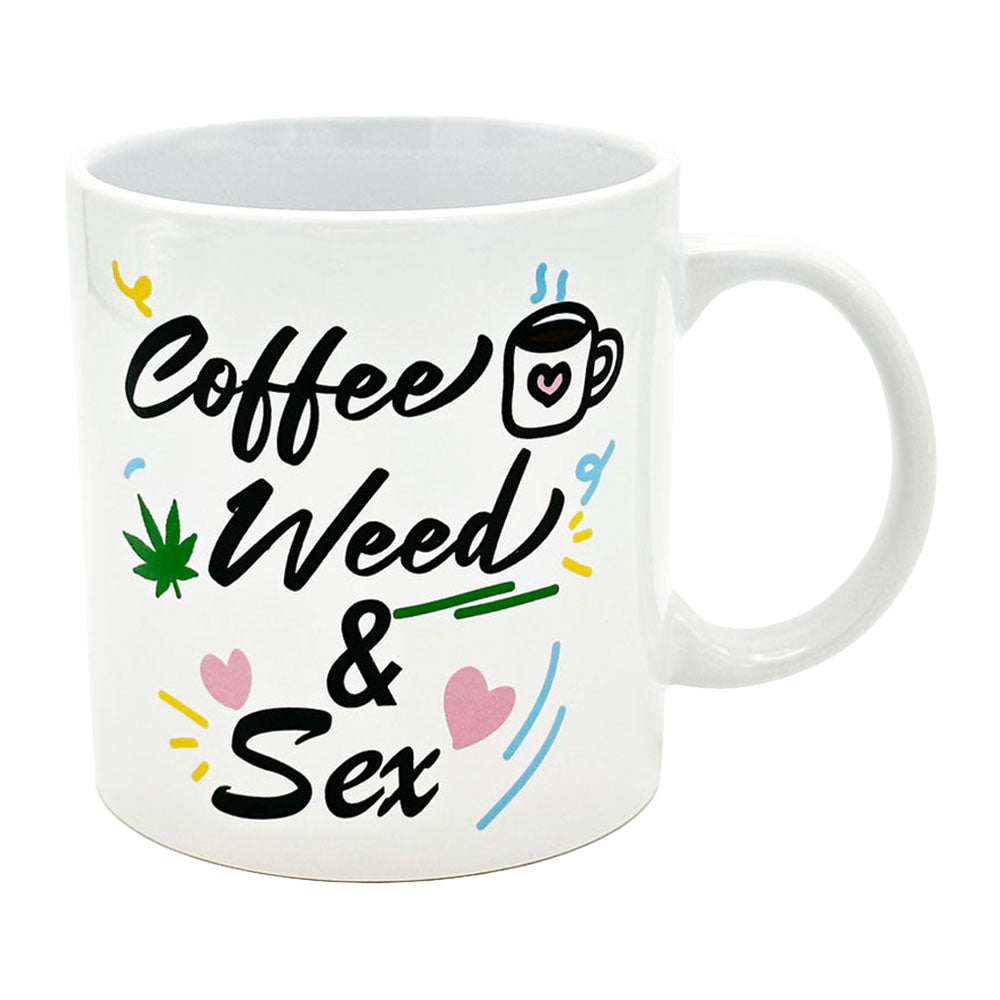 Coffee, Weed, Sex Giant Mug | 22oz