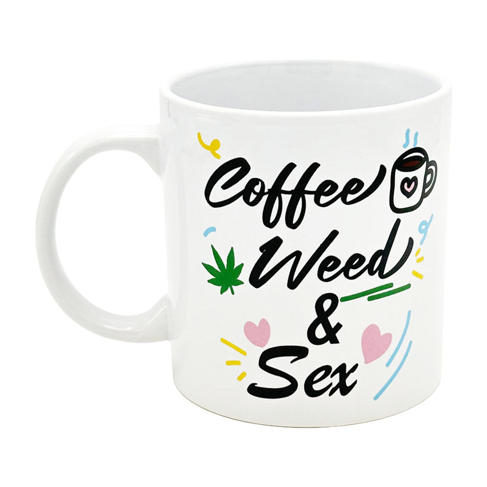 Coffee, Weed, Sex Giant Mug | 22oz