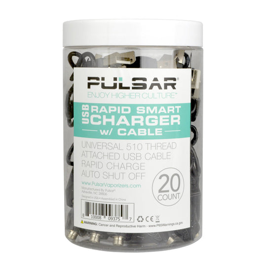 20PC DISPLAY - Pulsar 510 Thread Smart Charger w/ Cable