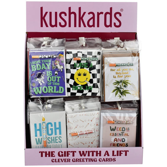 KushKards One Hitter Greeting Card | Everyday Assortment | 36ct Countertop Display