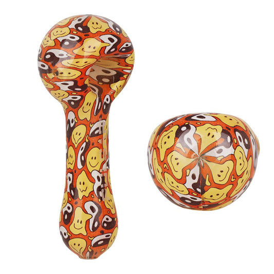 Pulsar Inside Print Glass Spoon Pipe | 5"