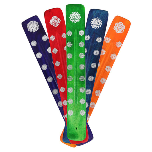 7PC SET - Incense Burners - 10" / Chakra Colors