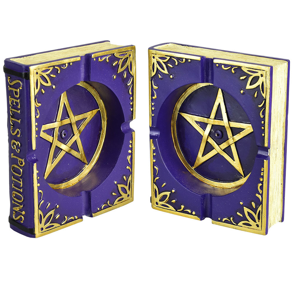 Pentagram Book Incense Burner / Ashtray - 5"x6"